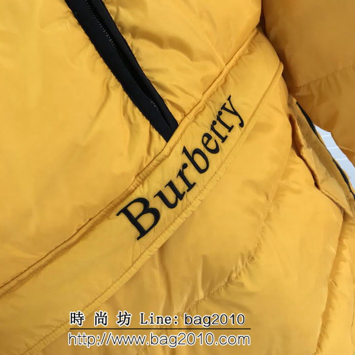 BURBERRY巴寶莉 18秋冬新款 官網同款 套頭款 黃色羽絨服 ydi1892